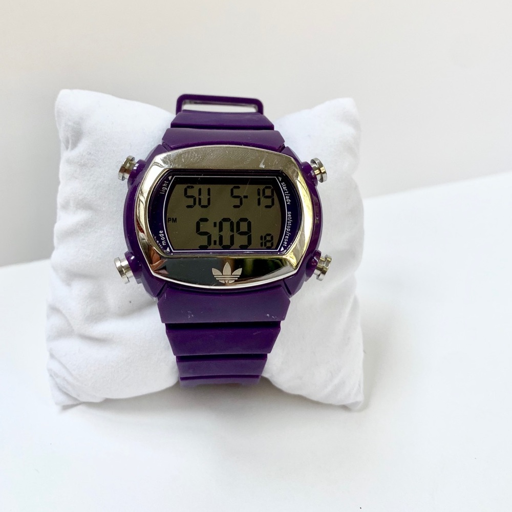 Purple Adidas Silicone Watch